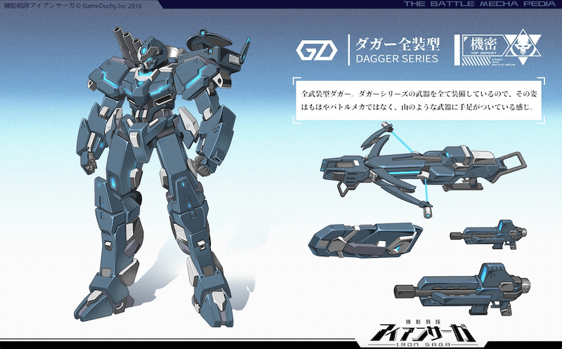 機動戦隊アイアンサーガの装備品